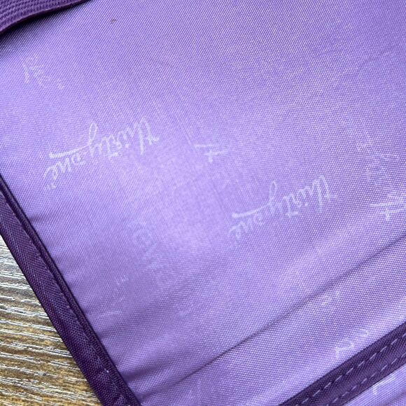 Thirty One Purple Chevron Dot Tote a Tablet Case iPad 9x7 With Pockets - Picture 7 of 8